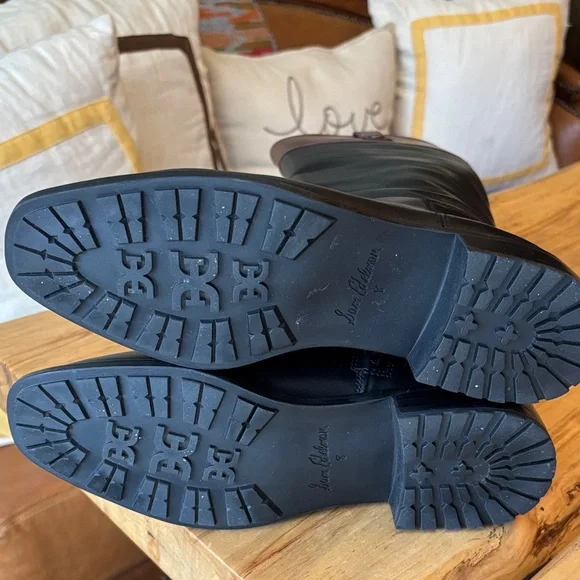 Sam Edelman size 8 Black and Whiskey Riding Boots - Picture 5 of 10